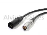 2B 6 Pin Female to XLR 4 pin Male Extension Power Cable For Red One
