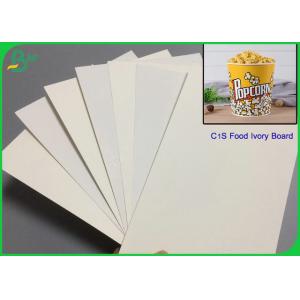 High Stiffiness White C1S Food Ivory Board 350g For Popcorn Bucket Making