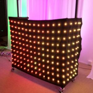 China 1 x 2m Rgb 3in1 Colorful LED Video Curtain , Professional Decoration LED Light Curtain supplier