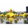 Outdoor Plaza Advertising Cartoon Character Statues Fiberglass Lemon Shape