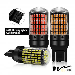 T20 144smd Car Led Bulb 1156 1157 7440 7443 White Yellow Red Light Led Turn Signal Light Driving Reverse Brake Light Bul