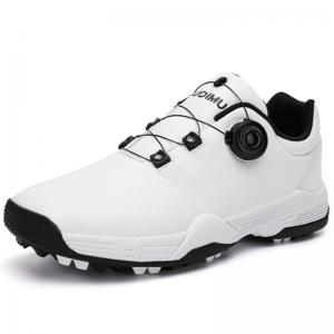Casual White Mens Sports Sneakers Button Waterproof Fashionable Shoes