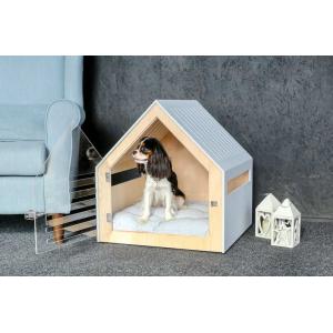 China Customized  Wood Pet Furniture Indoor Wood Dog House 58*40*54CM supplier