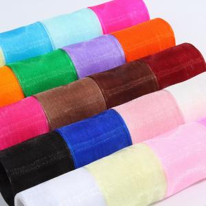 2.5cm Polyester Organza Ribbon for DIY bows or Wedding Decoration or Cake Wrapping