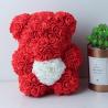 Wholesale Preserved rose bear with heart popular size 25cm teddy bear of roses