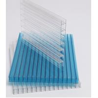 China Four Walls Polycarbonate Hollow Sheet 20mm Honeycomb Plastic Sheets For Greenhouse on sale