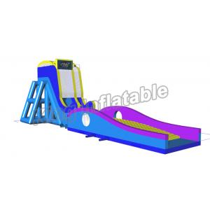 China Crazing Fun Inflatable Fly Water Slide For Adults Blue And Yellow Color wholesale