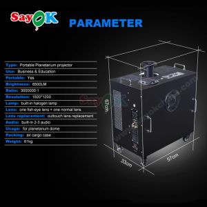 China Sayok 360 Degree Planetarium Projection Planeterium Projector Fisheye Projector wholesale