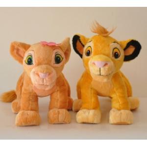 China Personalized Stuffed Animals Lion King Simba Plush Toy , Orange supplier