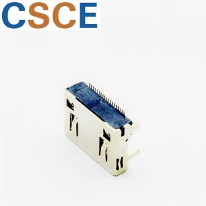 DIP 4.5 HDMI Male To Female Connector / HDMI SMT Connector CE Approved