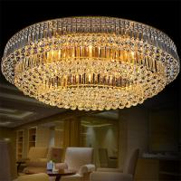 China Gold Luxury Modern Crystal Ball Ceiling Light For Living Room on sale