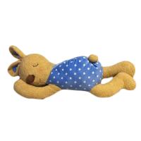 China 40cm Soft Animal Plush Toys Sleeping Rabbit Plush Pillow Coffee Or Pink on sale