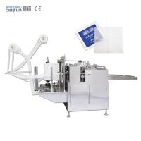 China 5KW 360/min Alcohol Swab Making Machine With Alcohol Prep Pads Packing Machinery CE on sale