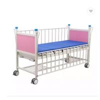 China Manual Hospital Pediatric Bed Two Crank Child Bed With Bed Head Boards on sale