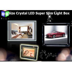 Crystal LED Backlit Display Frame LED Panel Light Box For Hotel Decorative