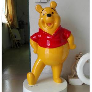 China el oso de tamaño natural de Vinnie o la otra estatua de la fibra de vidrio del carácter de Disney para el modelo de exposición de la exposición supplier