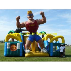 inflatable obstacle course with cover roof , giant inflatable playground , fun city park