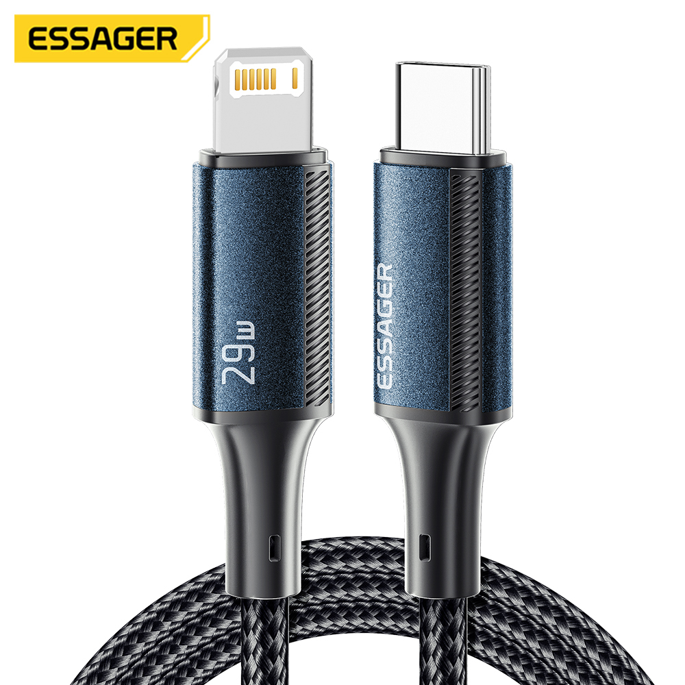 China ESSAGER ES-X45 Pd 29w Usb C To Lighting Iphone Fast Charging Cord with USB 2.0 Connectors on sale