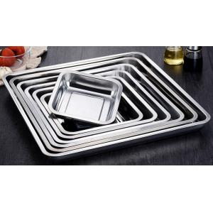 Safe Stainless Steel Food Tray Plate Oven Smooth Polished 60*60*2cm