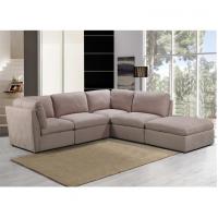 China Brown Color Fabric Sectional Sofa Set For Office And Sitting Room on sale