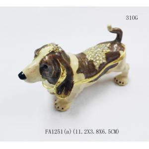 Wholesale dogs shaped jewelry boxes metal favor boxes gift box