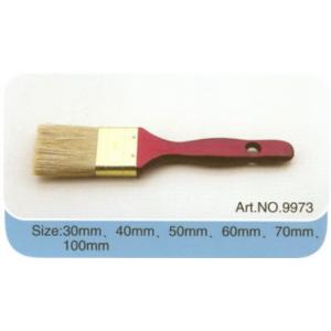 Chinese bristle plastic or wooden handle pure bristle high quality paint brush No.9973