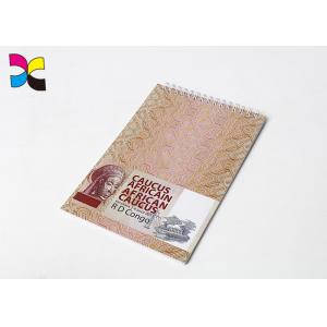 China Recycled Exercise Spiral Notebook Printing Art Paper Cardboard Cover Lamination supplier