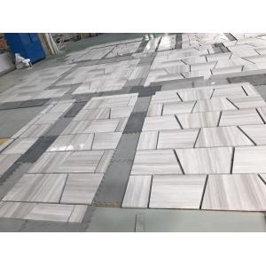 China White grey wooden grain natural marble tile and slab supplier