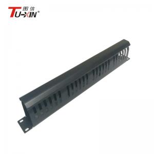 China 19 Inch Rack Accessories1U & 24 Port Rack Mount Ethernet Cable Management supplier