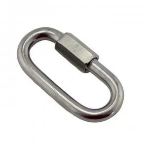 304/316 Stainless Steel Quick Link Carabiner Hooks Polished Finish for Connecting