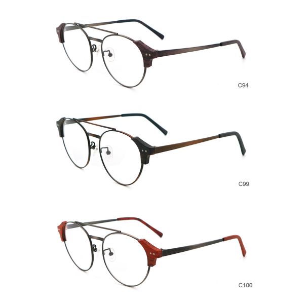 China Высококачественные ручные имитации деревянного ацетата оптические очки wholesale