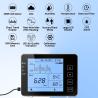 CO2 Monitor LCD Display CO2/Temperature/Humidity Data Logger Indoor Air Gas Detector for Home School Hotel Gym for Swiss Sensors