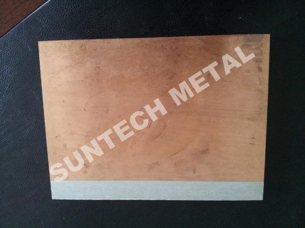 C1020 / A1050 placa revestida de cobre de aluminio, placa de Cladded de la