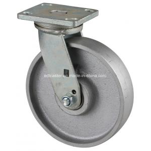 Grey Heavy 8" 1000kg Plate Swivel Castlron Caster 7818-96 for Caster Application