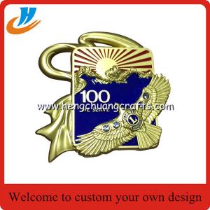 3D logo design metal pin badge,lapel pin lion club custom logo wholesale