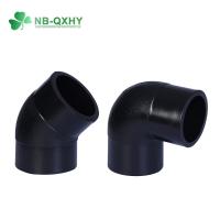 China Plastic Pipe Fitting Elbow HDPE Butt Fusion Elbow 45 Degree Elbow for Round Head Code on sale