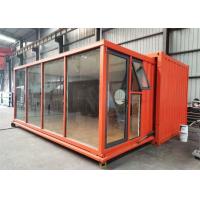 China 20 HC Orange Modern Style Expandable Shipping Container House on sale