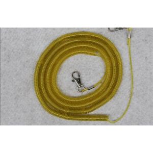 China safety spiral lanyard cable coil rope boat fish tackle rod protector wire elastic fishing supplier