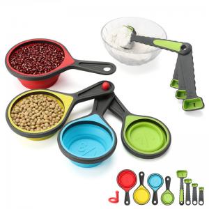 China Multipurpose Silicone Kitchen Utensils Measuring Cups And Spoons Portable supplier