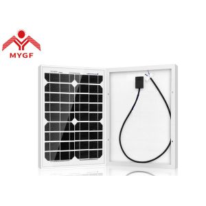 China Bens exterior Monocrystalline do quadro do preto da prata do painel solar de 20 watts supplier