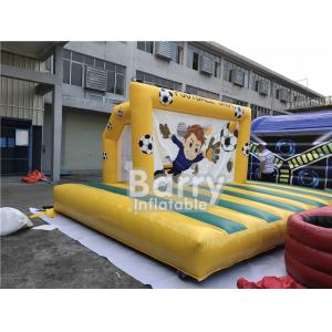 China Outdoor Inflatable Sports Games , Backyard Inflatable Soccer Goal Game supplier