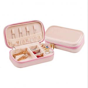 Pink Bracelet Jewelry Box 17cm 9cm 5cm Ring And Earring Jewelry Box