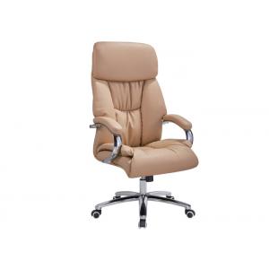 China Secretary Leather And Metal Desk Chair ,Workstation Leather Racing Office Chair supplier