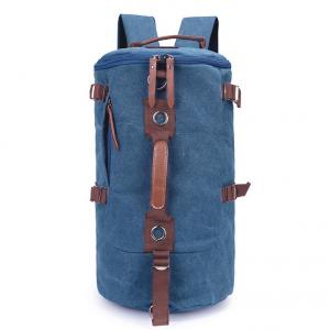Shoulder bag schoolbag Korean version of casual outdoor canvas bucket bag travel bag man bag