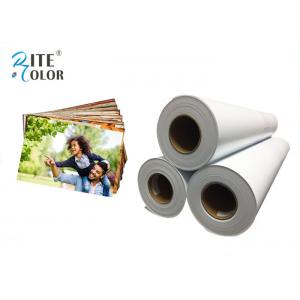 Smooth 190gsm Resin Coated Photo Paper , Large Format Silky Photo Paper For Inkjet Printer