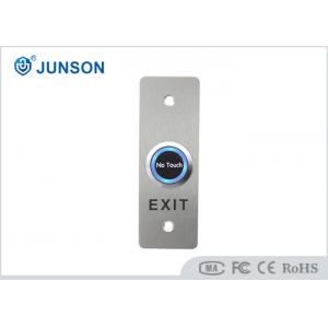 Stainless Steel 2mm Thickness Push Button Exit Switch Touchless