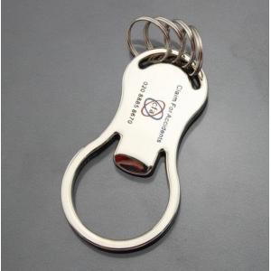 Die casting metal business car keychain blank engrave logo beer bottle opener keychain, great promotion gift