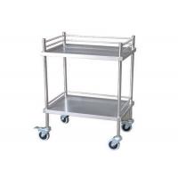 China Durable Two Shelves Stainless Steel Medical Trolley Surgical Instrument Trolley (ALS-SS02) on sale