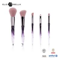 China 5pcs Cosmetic Makeup Brushes Aluminium Ferrule Synthetic Hair Private Label Design Makeup Tools on sale