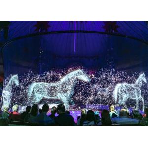 China 360 Degree 3D Holographic Effect Projection Screen Holographic Screen Projection Net Hologram Mesh Screen supplier